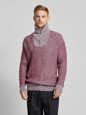 Sweter z dzianiny ze stójką Scotch & Soda