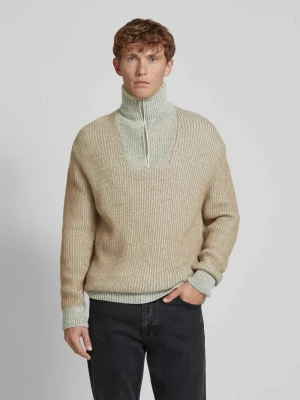 Sweter z dzianiny ze stójką Scotch & Soda