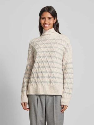 Sweter z dzianiny ze stójką Smith and Soul