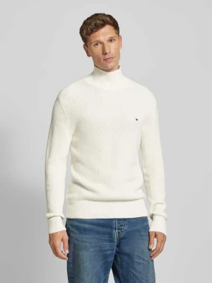 Sweter z dzianiny ze stójką Tommy Hilfiger