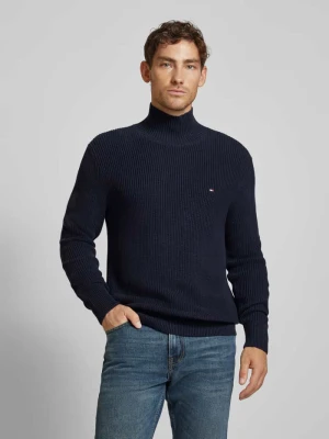 Sweter z dzianiny ze stójką Tommy Hilfiger