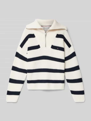 Sweter z dzianiny ze stójką Tommy Hilfiger Teens