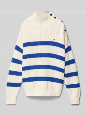 Sweter z dzianiny ze stójką Tommy Hilfiger Teens