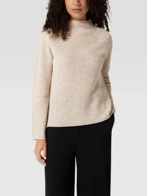 Sweter z dzianiny ze stójką z dodatkiem wełny model ‘HELENA’ CINQUE