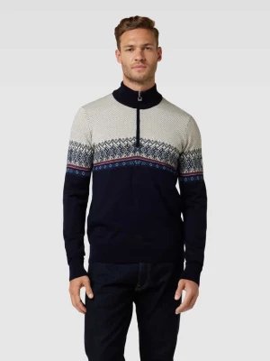 Sweter z dzianiny ze wzorem na całej powierzchni ‘Hovden’ Dale of Norway
