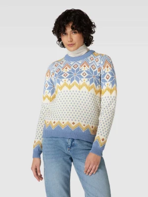 Sweter z dzianiny ze wzorem na całej powierzchni ‘Vilja’ Dale of Norway