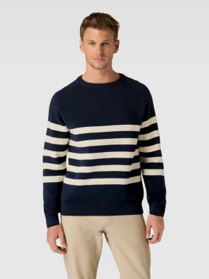 Sweter z dzianiny ze wzorem w paski model ‘ALBERTOS’ ARMEDANGELS