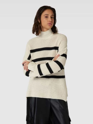 Sweter z dzianiny ze wzorem w paski model ‘BELLA’ Only
