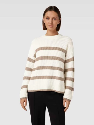 Sweter z dzianiny ze wzorem w paski model ‘BLOOMIE’ Selected Femme
