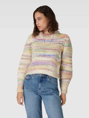 Sweter z dzianiny ze wzorem w paski model ‘CARMA’ Only