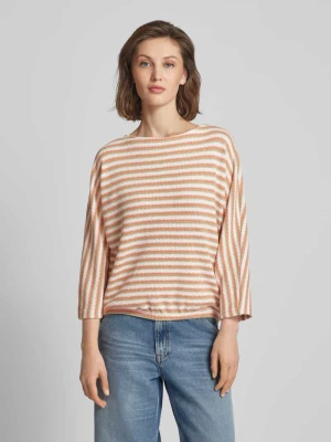 Sweter z dzianiny ze wzorem w paski model ‘Guste’ Opus
