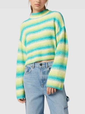 Sweter z dzianiny ze wzorem w paski model ‘Marion knitted sweater’ Gina Tricot