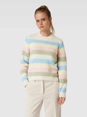 Sweter z dzianiny ze wzorem w paski model ‘NATASHA’ Pieces