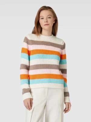 Sweter z dzianiny ze wzorem w paski model ‘NATASHA’ Pieces