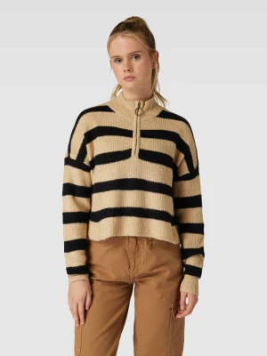 Sweter z dzianiny ze wzorem w paski model ‘NEWALICE’ Noisy May