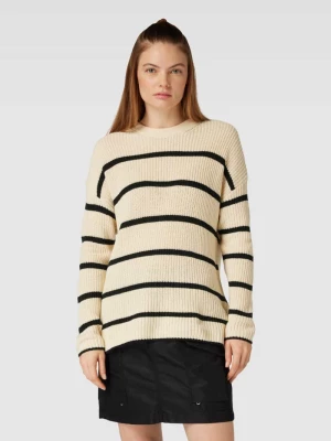 Sweter z dzianiny ze wzorem w paski model ‘PERNILLE’ Only