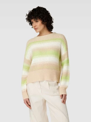 Sweter z dzianiny ze wzorem w paski model ‘Pradient’ Opus