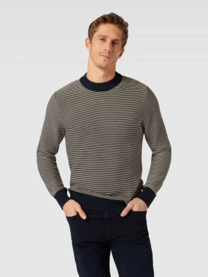 Sweter z dzianiny ze wzorem w paski model ‘ROBERT’ Selected Homme