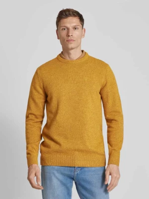 Sweter z efektem melanżu z mieszanki wełny z dodatkiem jedwabiu Barbour