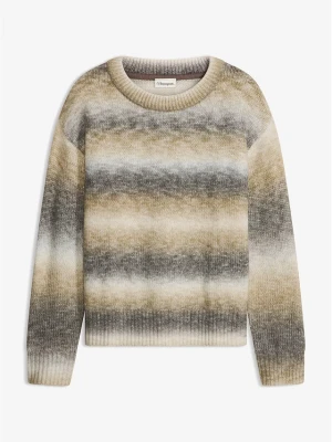 Sweter z efektem ombre BonPrix brązowy