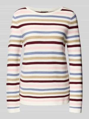 Sweter z fakturą: imitacja dzianiny Tom Tailor Różowy