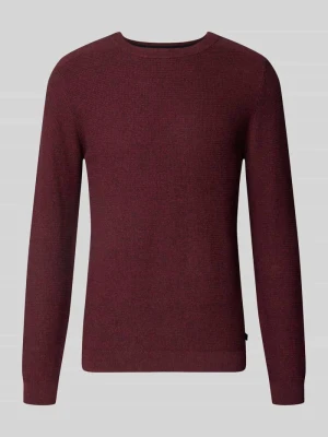 Sweter z fakturą o drobno tkanym wyglądzie Tom Tailor Czerwony