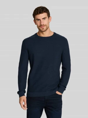 sweter z czystej bawełny o kroju regular fit Tom Tailor Niebieski
