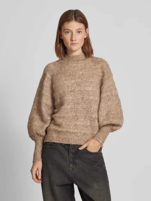 Sweter z flauszu z okrągłym dekoltem model ‘CELINA’ Only