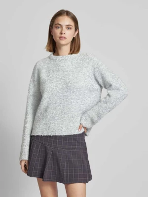 Sweter z flauszu z okrągłym dekoltem model ‘CIROLA’ Only