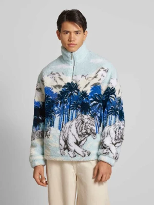 Sweter z futerka ze stójką Karl Kani