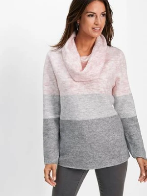 Sweter z golfem bonprix