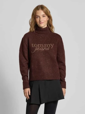 Sweter z golfem krój regular fit z dodatkiem wełny model „NEP” Tommy Jeans