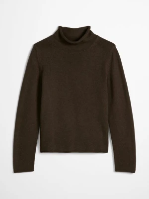 Sweter z golfem, krój slim regular Marc O'Polo fialová