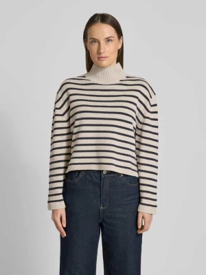 Sweter z golfem o kroju regular fit z mieszanki bawełny Tom Tailor Denim