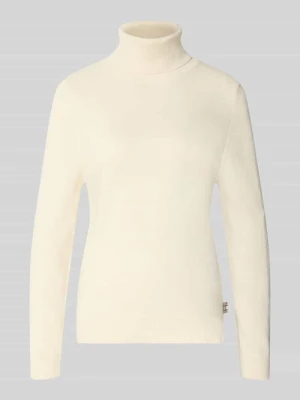 Sweter z golfem o kroju regular fit z mieszanki wełny i bawełny Barbour Écru