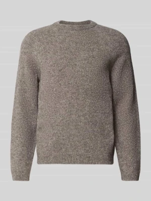 sweter o kroju regular fit z dodatkiem wełny Closed Średnioszary