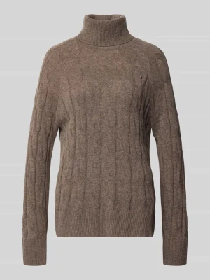 Sweter z golfem o kroju relaxed fit z czystej wełny Tommy Hilfiger