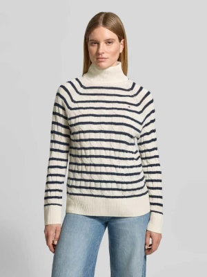 Sweter z golfem o kroju relaxed fit z czystej wełny Tommy Hilfiger Écru