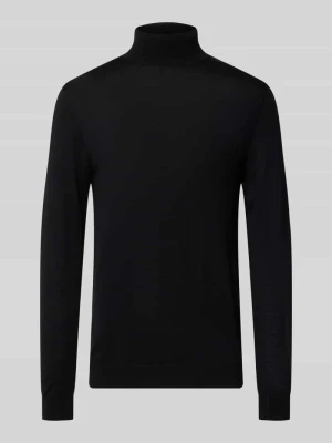 sweter z golfem o kroju slim fit z czystej bawełny Matinique Czarny