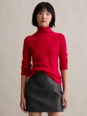 Sweter z golfem slim Marc O'Polo šedá
