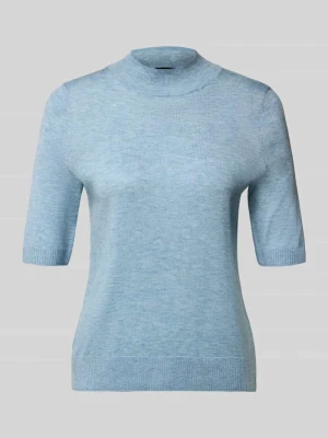 Sweter z golfem typu mock neck s.Oliver Błękitny