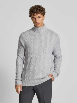 Sweter z golfem z mieszanka wełny i kaszmiru Christian Berg Men