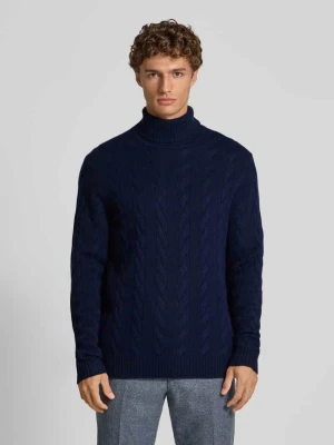 Sweter z golfem z mieszanka wełny i kaszmiru Christian Berg Men
