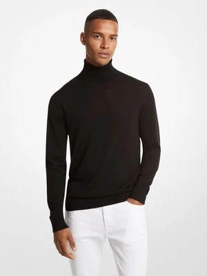 Sweter z golfem z wełny z merynosów Michael Kors Mens