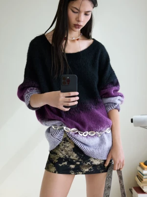 Sweter z gradientowym dzianiem Desigual