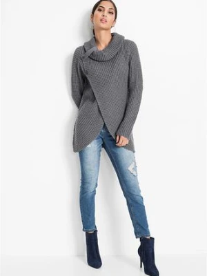 Sweter z grubej dzianiny bonprix
