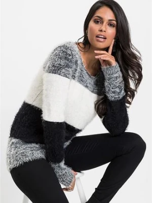 Sweter z grubej dzianiny bonprix