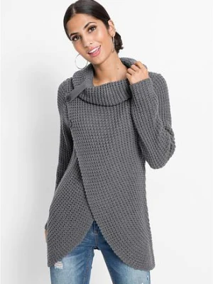 Sweter z grubej dzianiny bonprix