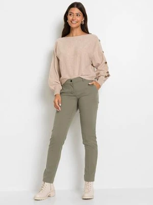 Sweter z ozdobnymi guzikami bonprix