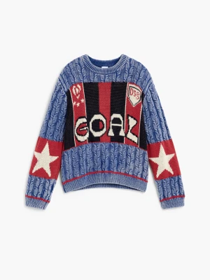 Sweter z guzikami Mickey™ Desigual niebieski